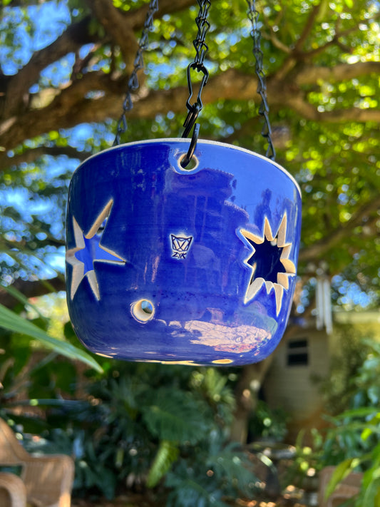 Orchid Hanging Planter - Cobalt Star