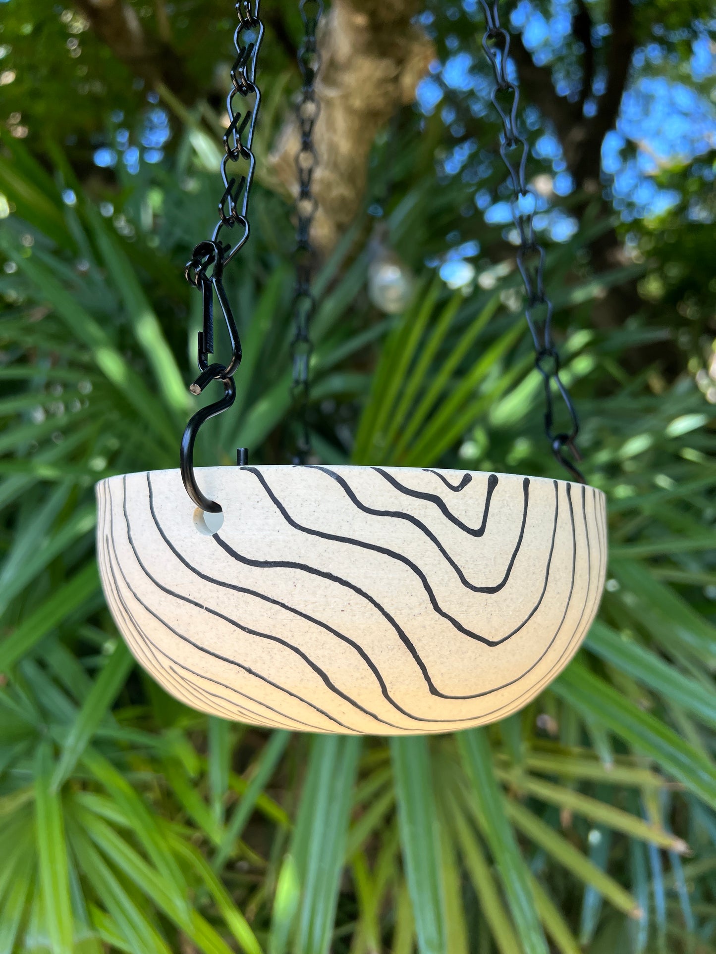 Black & Bare Hanging Planter