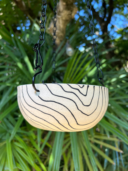 Black & Bare Hanging Planter